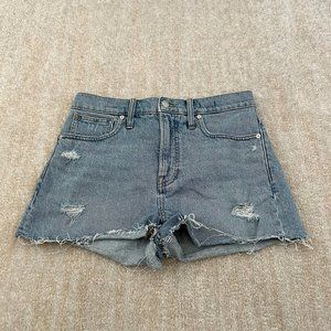 Madewell High Rise The Perfect Jean Shorts in Snyder 28 Blue